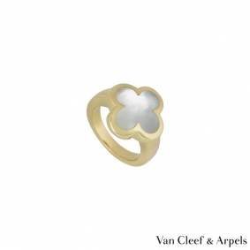Van Cleef & Arpels Yellow Gold Pure Alhambra Ring VCARA35900